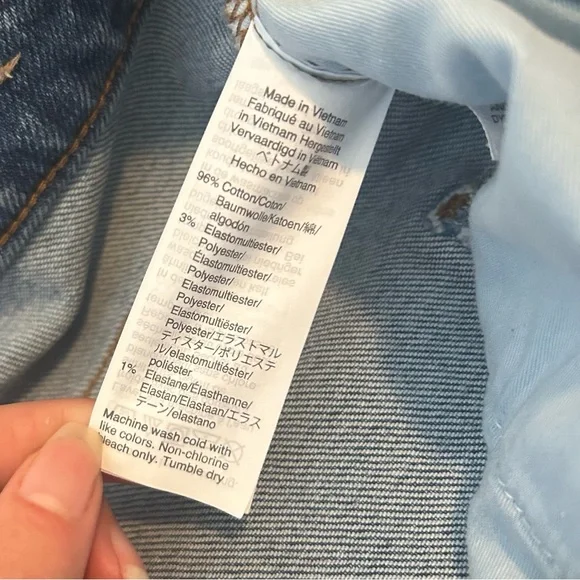 Madewell Slim Demi-Boot Jeans in Northaven Wash Raw Hem Size 33 - Picture 9 of 9